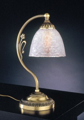 Изящная настольная лампа в форме цветка с плафоном венецианского стекла