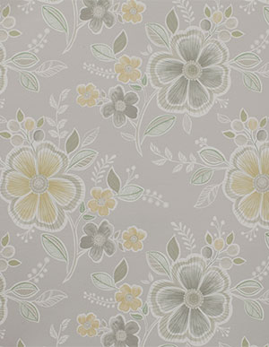 Флизелиновые обои в пастельных тонах с принтом флористической тематики Aura Charming Prints FD22204