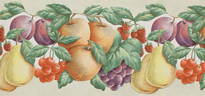 Бордюр с рисунком «фруктовое изобилие» Aura Kitchen Story 3 FK78451DC