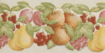 Бордюр с изображением ягод и фруктов Aura Kitchen Story 3 FK78452DC