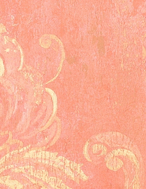 Обои с цветами и гирляндами на красно-фиолетовом фоне Aura Silk Collection 3 CS27328