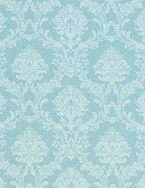 Обои цвета «сине-серый Крайола» с цветочным орнаментом Aura Silk Collection 3 SL27570
