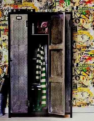 Повторяющиеся стенные панели «коллаж из рваных плакатов» Aura Steampunk G45263