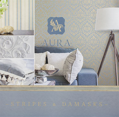 Виниловые обои Aura Stripes & Damasks