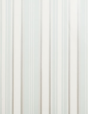 Обои для стен с голубыми, серыми и белыми полосами Aura Stripes & Damasks SD25660
