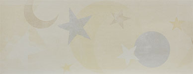 Бордюр для детских обоев в пастельных тонах со звездами и месяцем Aura Sweet Dreams G90114