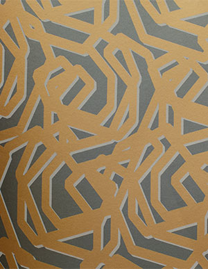 Серо-коричневые обои с абстрактным рисунком Milassa Loft 31003