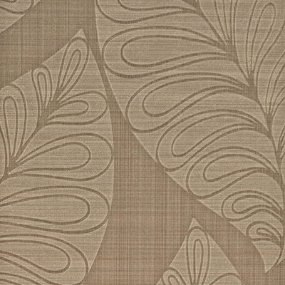 Коричневые бумажно-виниловые обои с крупными листьями Portofino Jaypur 135003