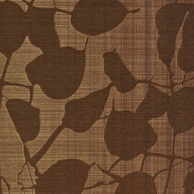 Коричневые бумажно-виниловые обои с растениями Portofino Jaypur 135010