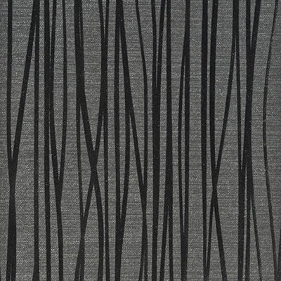 Темно-серые фактурные обои с черными переплетающимися полосками из флока Portofino Jaypur 135066