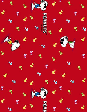 Красный пробковый пол для детской Corkstyle Snoopy Cool