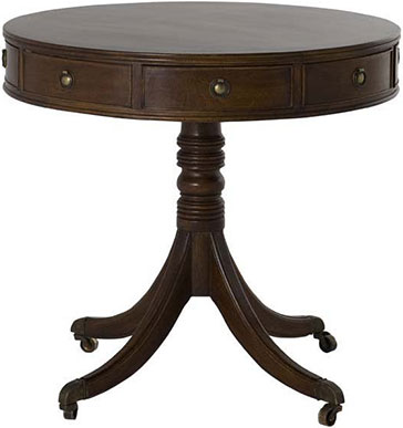 Круглый дубовый столик с ящиками Eichholtz Table Marriot