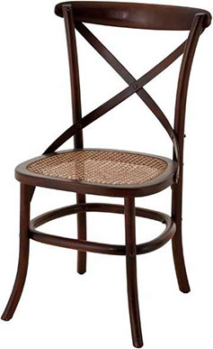 Стул Eichholtz Chair Crossed из березы с дубовой отделкой