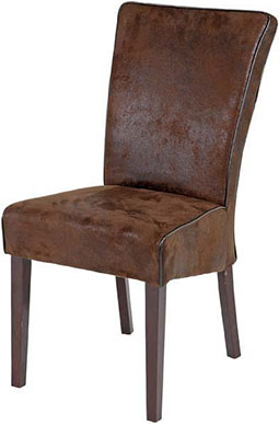 Стул Eichholtz Chair Westwood с мягкой спинкой из табачной микрофибры