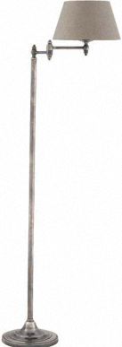 Торшер с коническим абажуром среднего размера и отделкой металлических деталей под старинное серебро Eichholtz Lamp Floor Du Pantheon antique silver finish