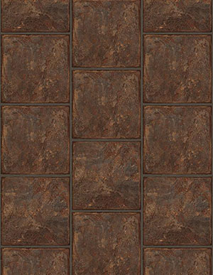 Влагостойкая виниловая плитка бронзового цвета Corkstyle Stone Terracota Oxyd